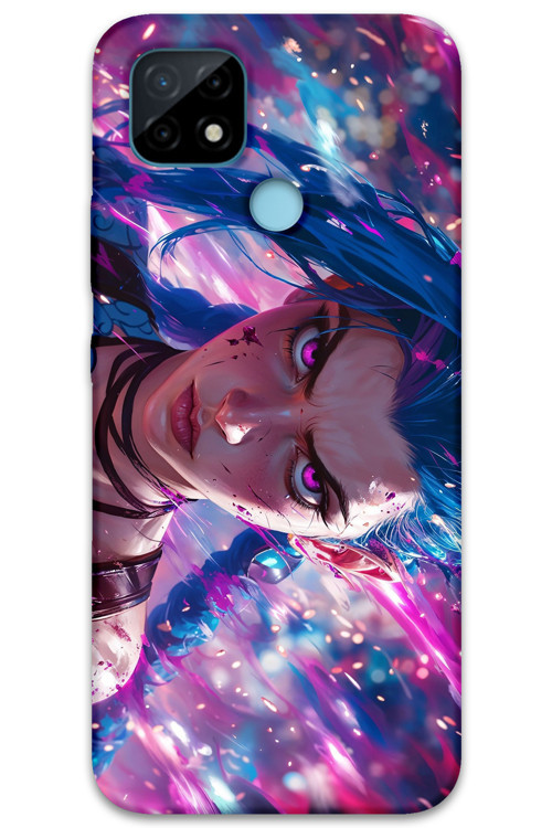 Realme C25 Uyumlu Anime Desenli Telefon Kılıfı + Ekran Koruyucu - 5912