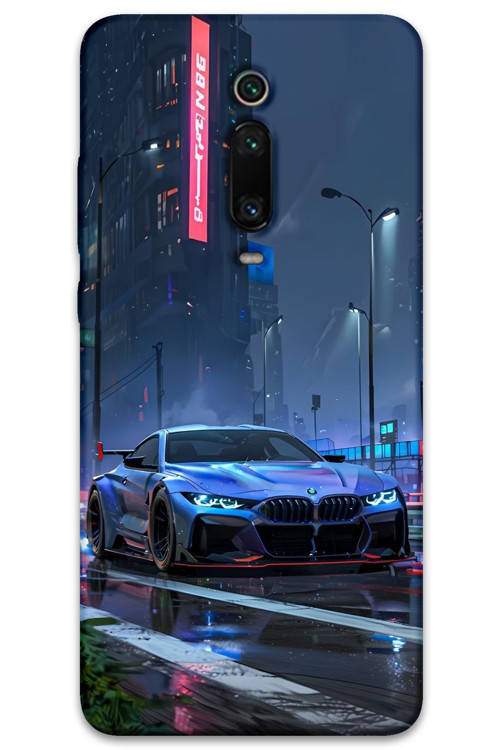 Xiaomi Mi 9T Uyumlu Araba Desenli Telefon Kılıfı + Ekran Koruyucu - 5767