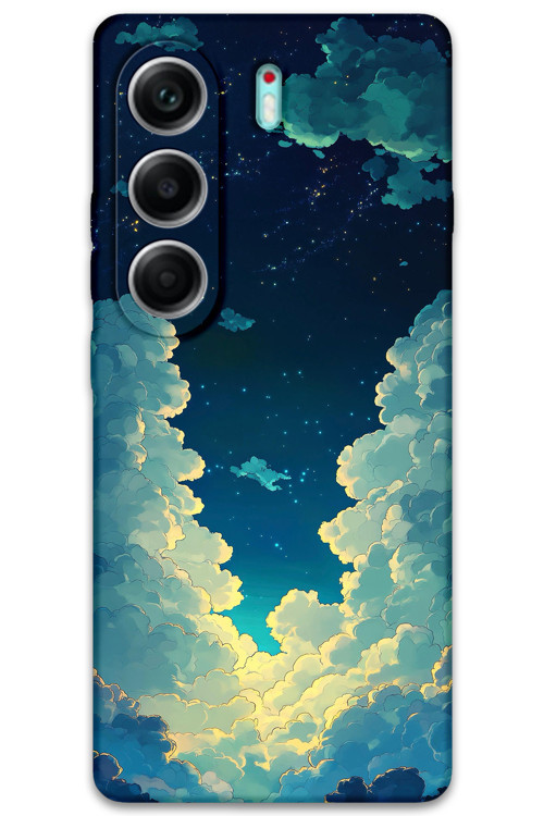Tecno Camon 40 Pro 5G Uyumlu Uzay Desenli Telefon Kılıfı + Ekran Koruyucu - 5868
