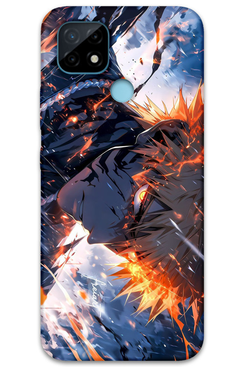 Realme C25 Uyumlu Anime Desenli Telefon Kılıfı + Ekran Koruyucu - 5914