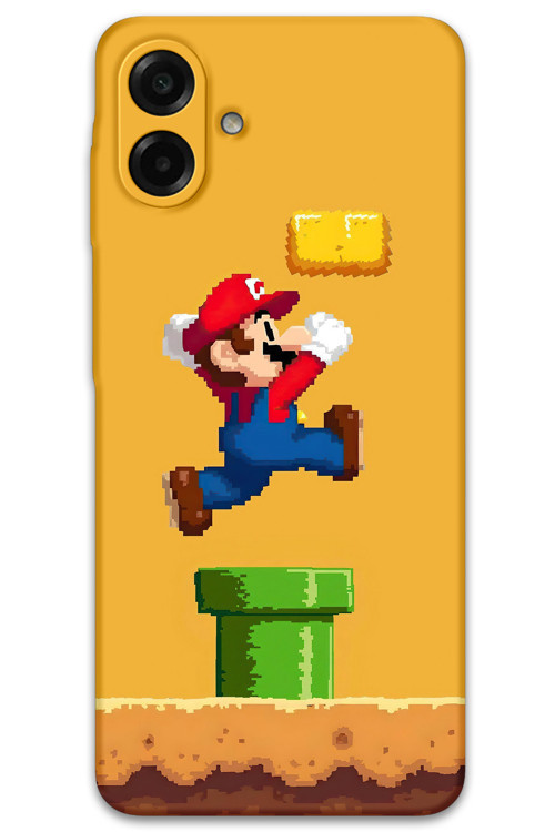 Galaxy A07 Uyumlu Mario Desenli Telefon Kılıfı + Ekran Koruyucu - 5941