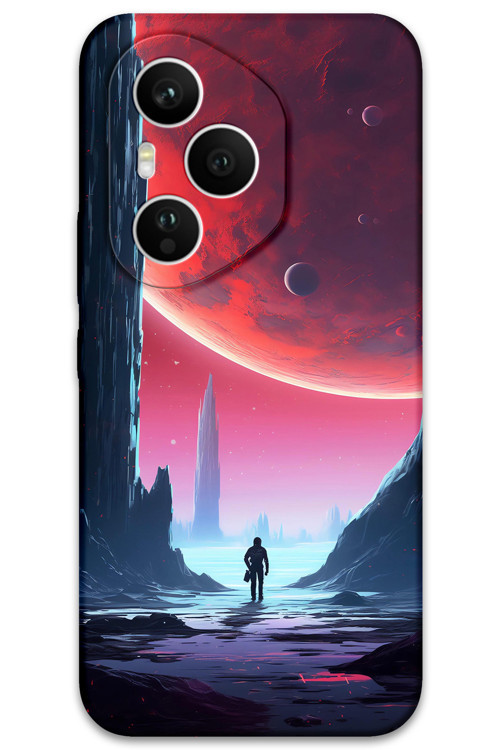 Honor 400 Pro Uyumlu Uzay Desenli Telefon Kılıfı + Ekran Koruyucu - 5860