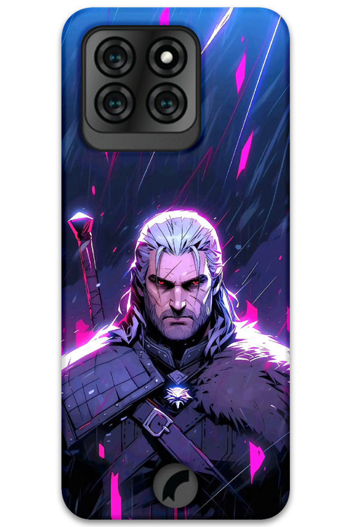 Reeder S71 Uyumlu Geralt Desenli Telefon Kılıfı + Ekran Koruyucu - 5826