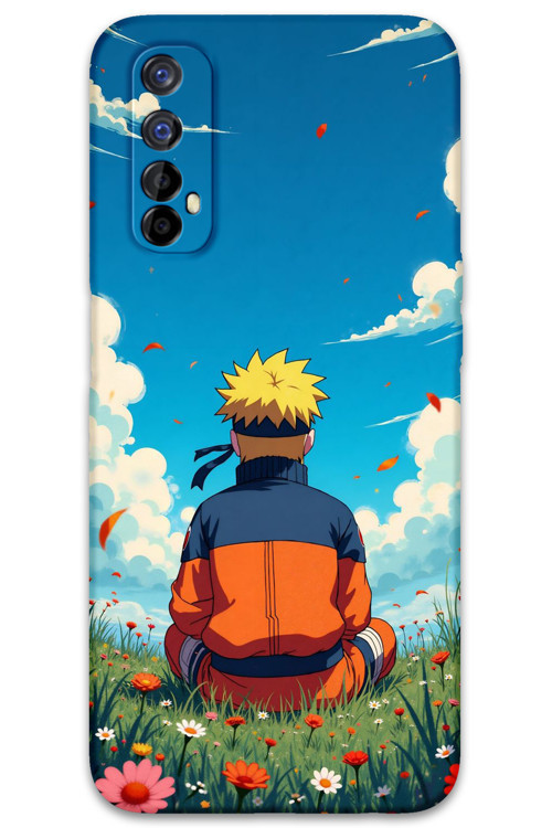 Realme 7 Uyumlu Anime Desenli Telefon Kılıfı + Ekran Koruyucu - 5747