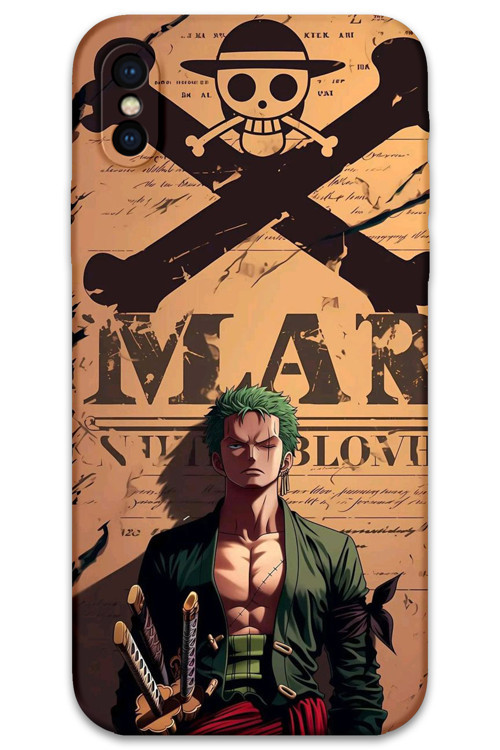 İphone Xs Uyumlu Anime Desenli Telefon Kılıfı + Ekran Koruyucu - 5755