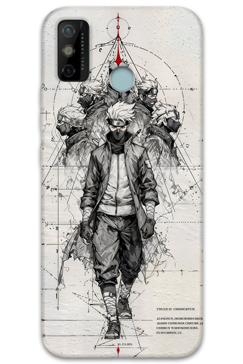 Tecno Spark 6 Go Uyumlu Anime Desenli Telefon Kılıfı + Ekran Koruyucu - 5875