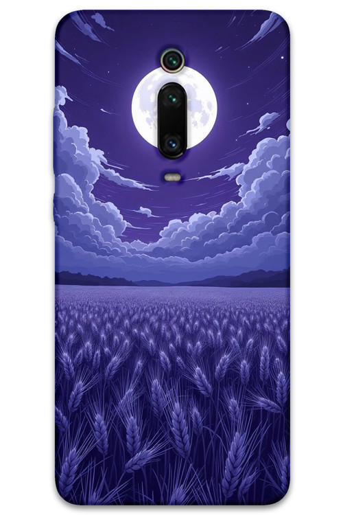 Xiaomi Mi 9T Uyumlu Çiçek Desenli Telefon Kılıfı + Ekran Koruyucu - 5797