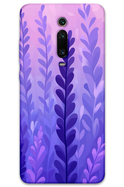 Xiaomi Mi 9T Uyumlu Çiçek Desenli Telefon Kılıfı + Ekran Koruyucu - 5798