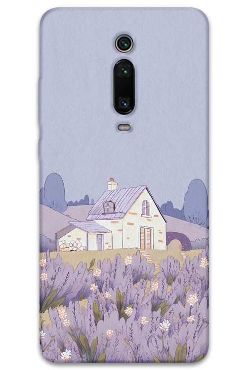 Xiaomi Mi 9T Uyumlu Çiçek Desenli Telefon Kılıfı + Ekran Koruyucu - 5800