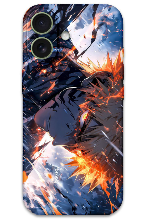 İphone 16 Plus Uyumlu Anime Desenli Telefon Kılıfı + Ekran Koruyucu - 5914