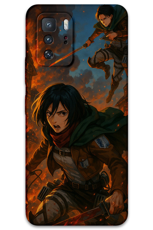 Poco X3 Gt Uyumlu Anime Desenli Telefon Kılıfı + Ekran Koruyucu - 5744