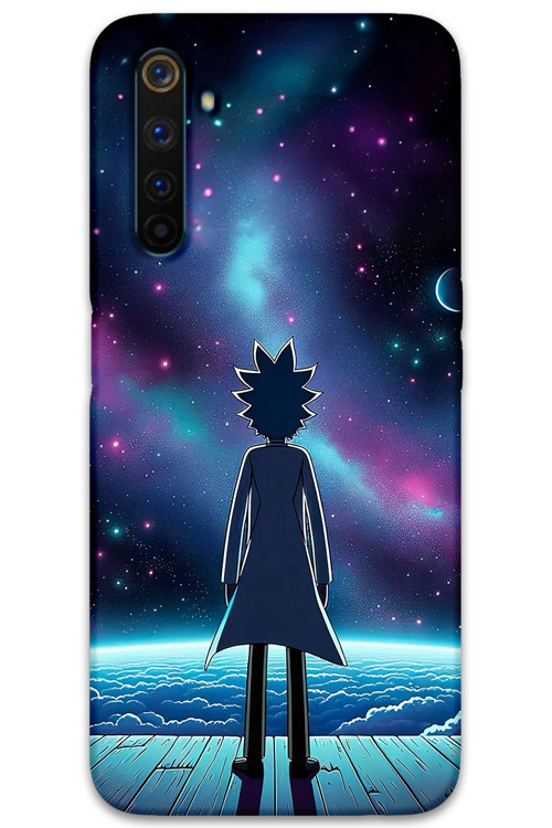 Realme 6 Pro Uyumlu Rick Desenli Telefon Kılıfı + Ekran Koruyucu - 5944