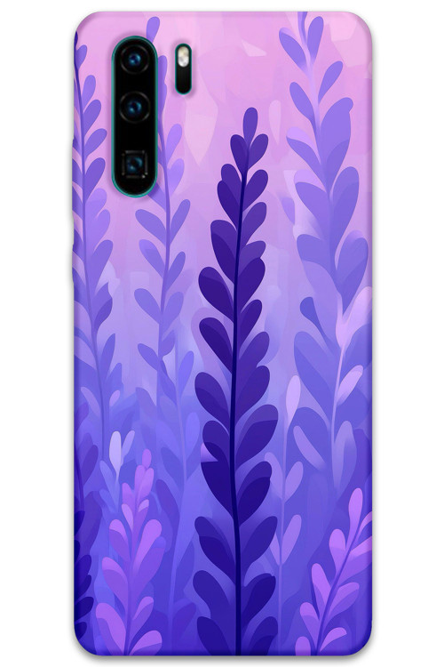 Huawei P30 Pro Uyumlu Çiçek Desenli Telefon Kılıfı + Ekran Koruyucu - 5798