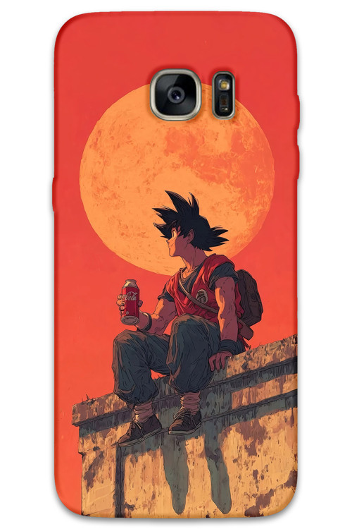 Galaxy S7 Edge Uyumlu Anime Desenli Telefon Kılıfı + Ekran Koruyucu - 5900