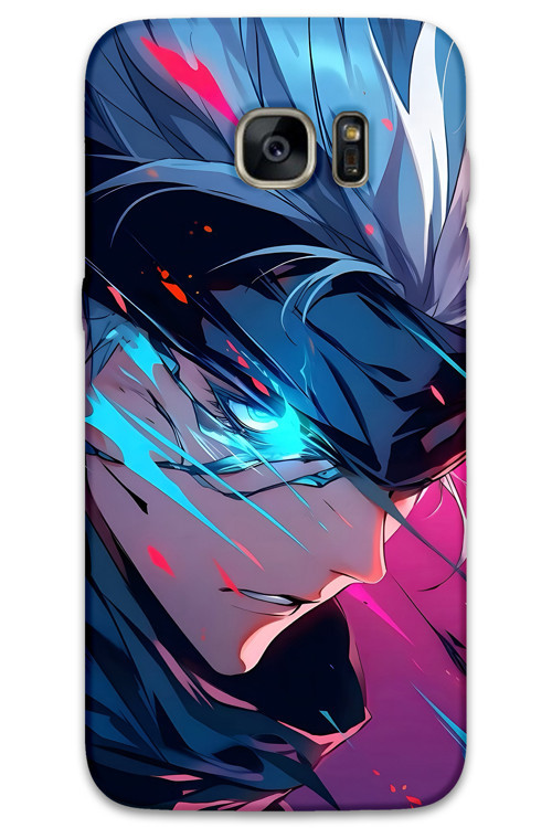 Galaxy S7 Edge Uyumlu Anime Desenli Telefon Kılıfı + Ekran Koruyucu - 5902