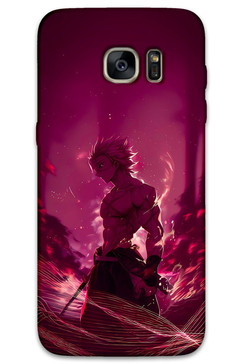Galaxy S7 Edge Uyumlu Anime Desenli Telefon Kılıfı + Ekran Koruyucu - 5905
