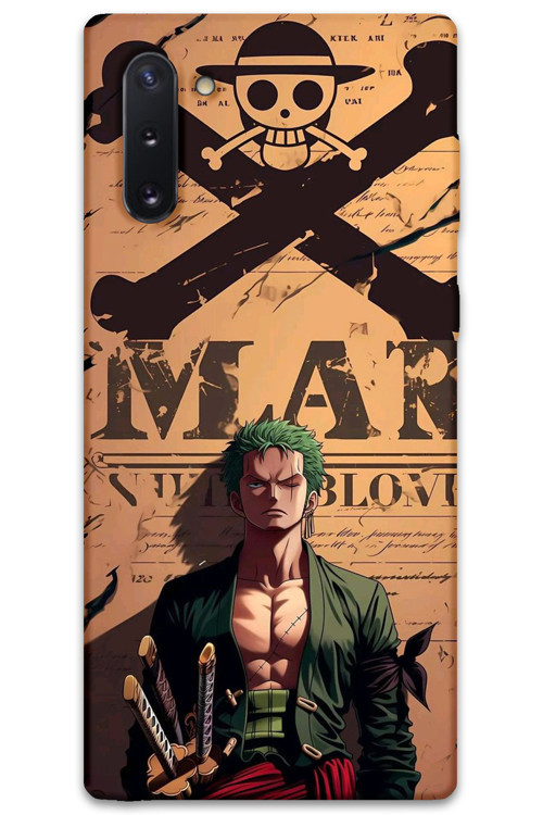 Galaxy Note 10 Uyumlu Anime Desenli Telefon Kılıfı + Ekran Koruyucu - 5755