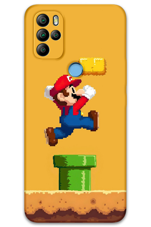 Gm 21 Pro Uyumlu Mario Desenli Telefon Kılıfı + Ekran Koruyucu - 5941