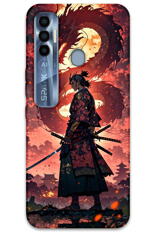 Tecno Spark 7 Pro Uyumlu Anime Desenli Telefon Kılıfı + Ekran Koruyucu - 5751