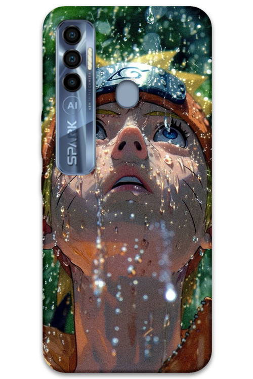 Tecno Spark 7 Pro Uyumlu Anime Desenli Telefon Kılıfı + Ekran Koruyucu - 5750
