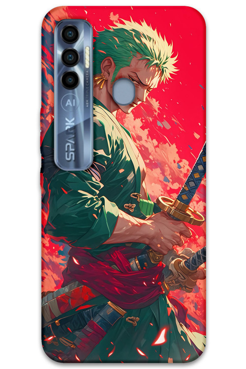 Tecno Spark 7 Pro Uyumlu Anime Desenli Telefon Kılıfı + Ekran Koruyucu - 5894