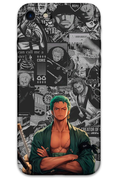 İphone 7 Uyumlu Anime Desenli Telefon Kılıfı + Ekran Koruyucu - 5756