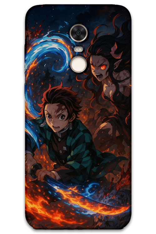 Xiaomi Redmi 5 Plus Uyumlu Anime Desenli Telefon Kılıfı + Ekran Koruyucu - 5745