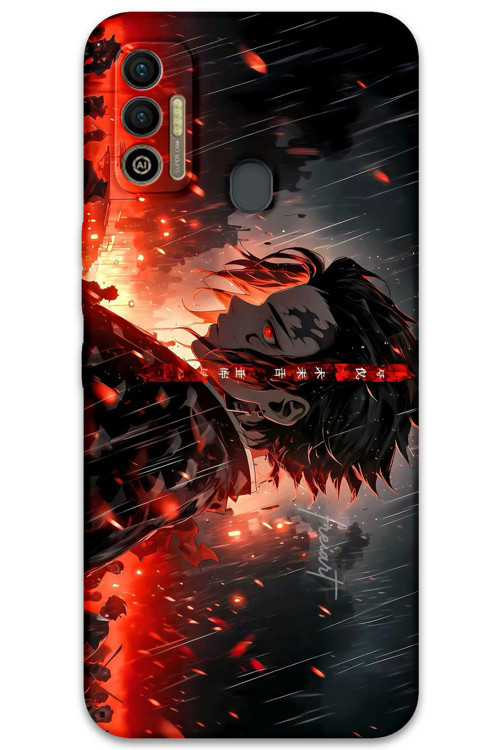 Tecno Spark 7T Uyumlu Anime Desenli Telefon Kılıfı + Ekran Koruyucu - 5922
