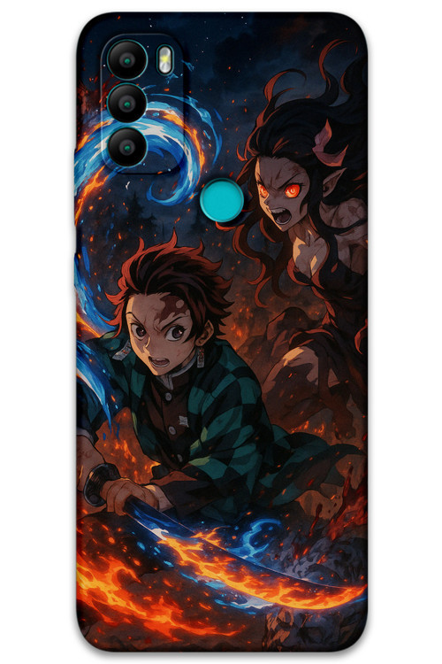 Gm 21 Plus Uyumlu Anime Desenli Telefon Kılıfı + Ekran Koruyucu - 5745