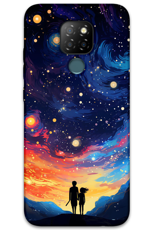 Gm 20 Uyumlu Uzay Desenli Telefon Kılıfı + Ekran Koruyucu - 5863