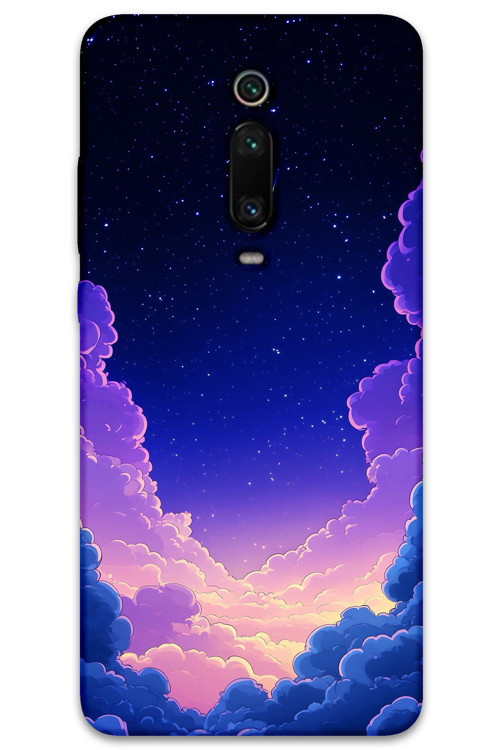 Xiaomi Mi 9T Uyumlu Uzay Desenli Telefon Kılıfı + Ekran Koruyucu - 5867