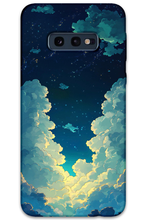 Galaxy S10E Uyumlu Uzay Desenli Telefon Kılıfı + Ekran Koruyucu - 5868