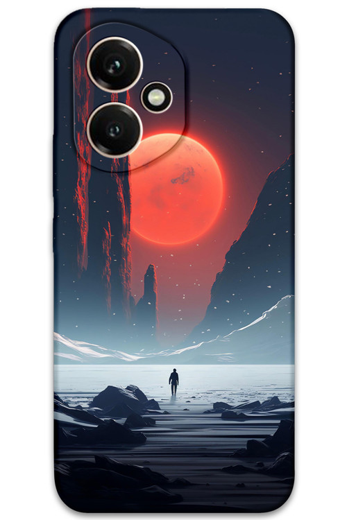 Honor 400 Uyumlu Uzay Desenli Telefon Kılıfı + Ekran Koruyucu - 5861
