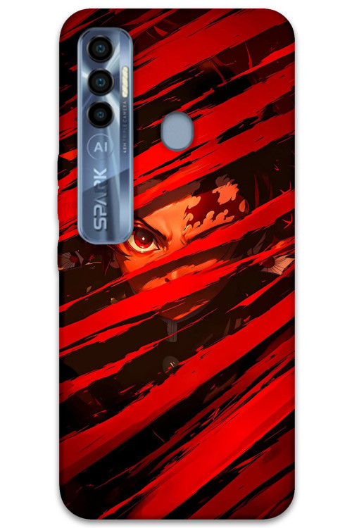 Tecno Spark 7 Pro Uyumlu Anime Desenli Telefon Kılıfı + Ekran Koruyucu - 5897