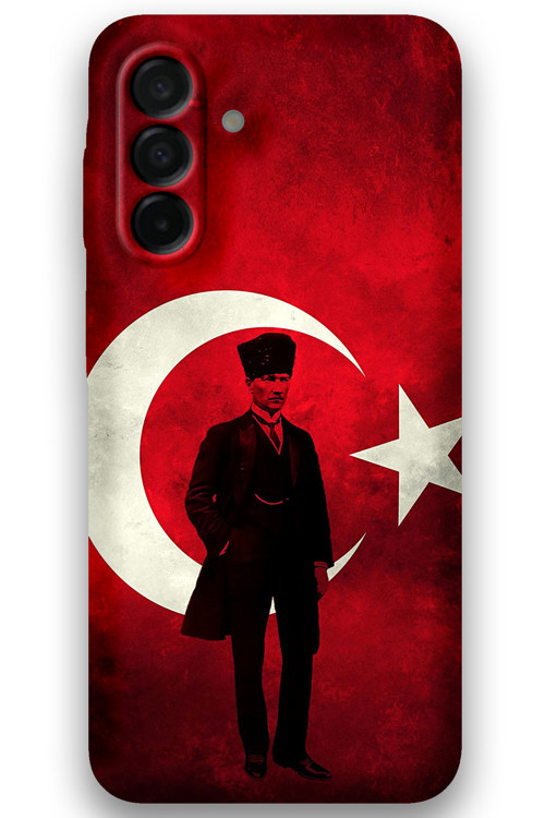 Galaxy A17 Uyumlu Atatürk Desenli Telefon Kılıfı + Ekran Koruyucu - 5849
