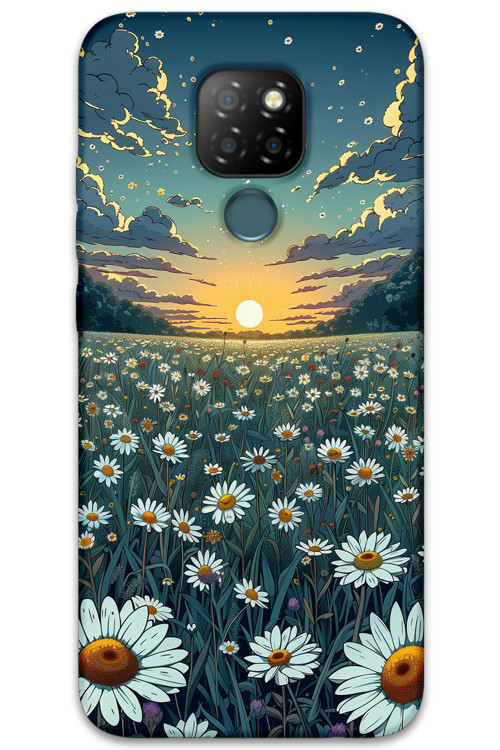 Gm 20 Uyumlu Çiçek Desenli Telefon Kılıfı + Ekran Koruyucu - 5792