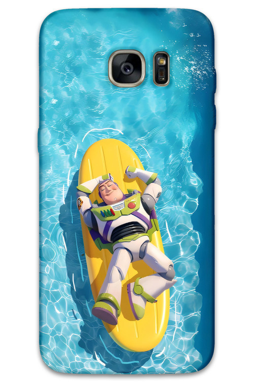 Galaxy S7 Edge Uyumlu Toy Story Desenli Telefon Kılıfı + Ekran Koruyucu - 5945