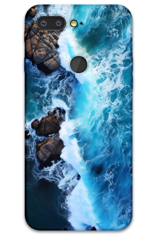Gm 9 Pro Uyumlu Mermer Desenli Telefon Kılıfı + Ekran Koruyucu - 5810