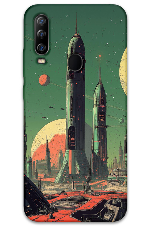 Gm 20 Pro Uyumlu Uzay Desenli Telefon Kılıfı + Ekran Koruyucu - 5870