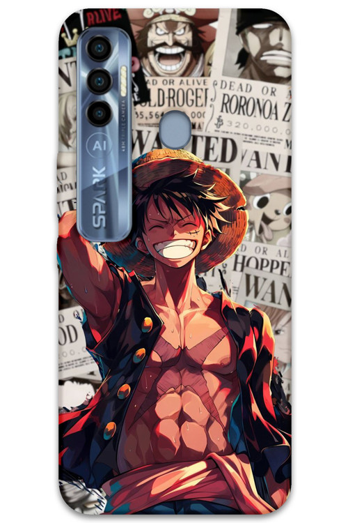 Tecno Spark 7 Pro Uyumlu Anime Desenli Telefon Kılıfı + Ekran Koruyucu - 5754