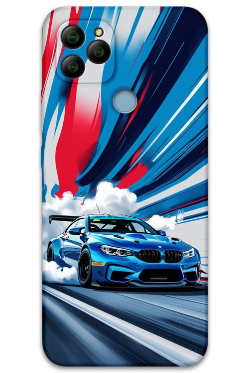 Gm 22 Uyumlu Araba Desenli Telefon Kılıfı + Ekran Koruyucu - 5762