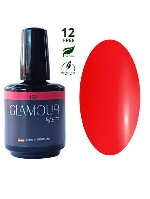 Glamour Kırmızı Rengi Kalıcı Oje 152 TPO FREE