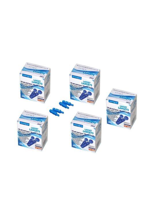 30g Lanset 5 Kutu  (Parmak delme iğnesi) Lancet, hacamat kalemi iğnesi, 500 Adet