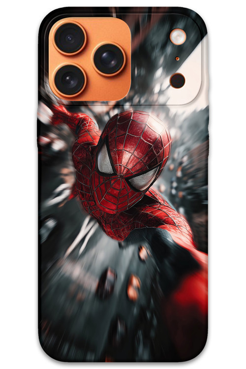 İphone 17 Pro Max Uyumlu Spiderman Desenli Telefon Kılıfı + Ekran Koruyucu - 5933