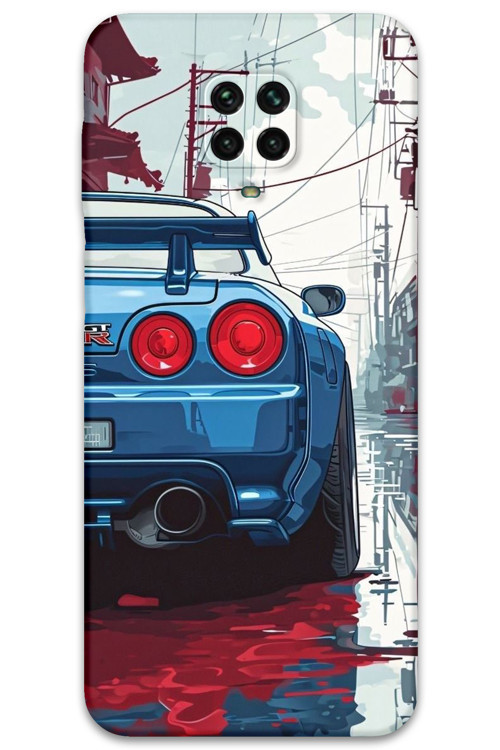 Xiaomi Redmi Note 9 Pro Uyumlu Araba Desenli Telefon Kılıfı + Ekran Koruyucu - 5761