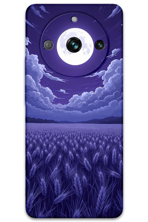 Realme 11 Pro Plus Uyumlu Çiçek Desenli Telefon Kılıfı + Ekran Koruyucu - 5797