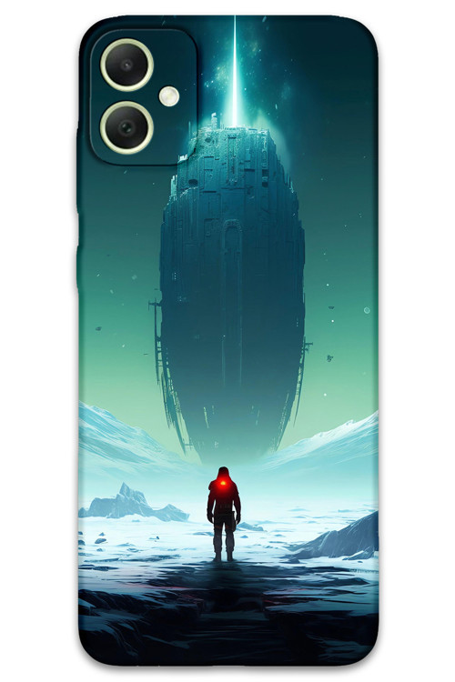 Galaxy A04E Uyumlu Uzay Desenli Telefon Kılıfı + Ekran Koruyucu - 5864