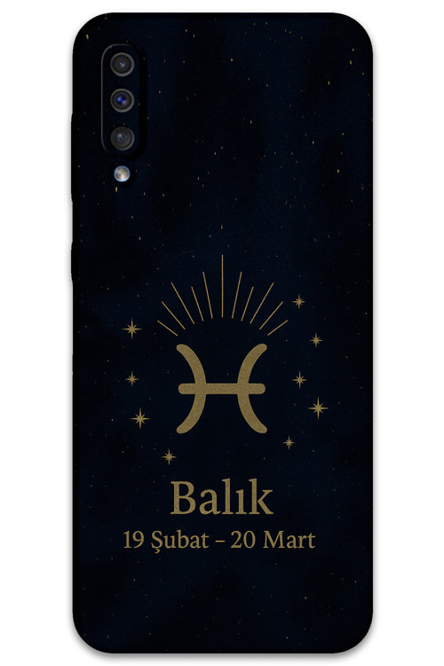 Galaxy A50 Uyumlu Balık Burcu Desenli Telefon Kılıfı + Ekran Koruyucu - 5779