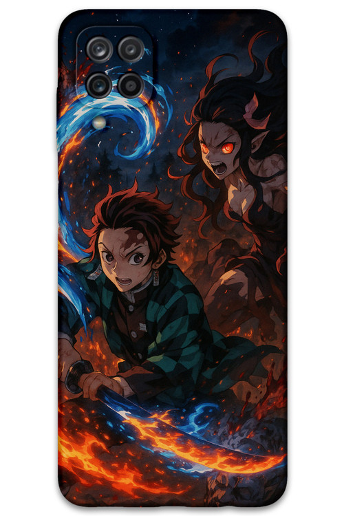 Galaxy M12 Uyumlu Anime Desenli Telefon Kılıfı + Ekran Koruyucu - 5745
