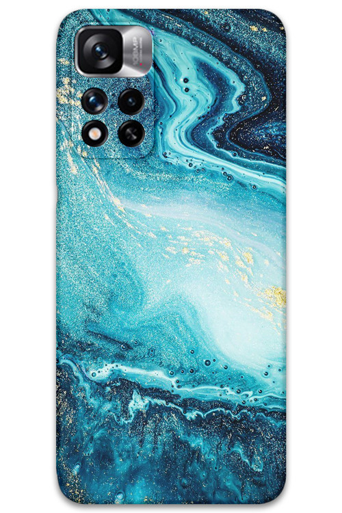 Xiaomi Redmi Note 11 Pro Plus 5G Uyumlu Mermer Desenli Telefon Kılıfı + Ekran Koruyucu - 5818